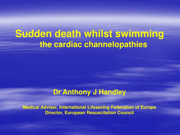 Sudden Death in Water: Insights and Implications