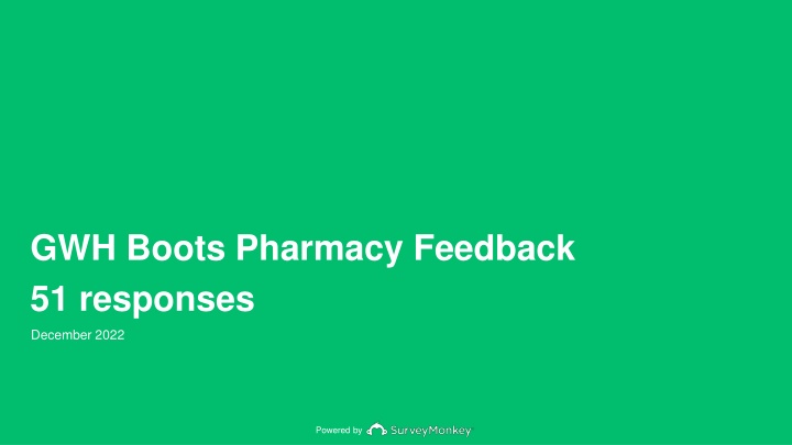 Customer Feedback and Suggestions for GWH Boots Pharmacy