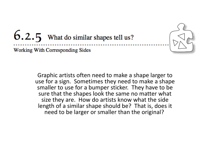 Scale Factors and Similar Shapes in Graphic Design