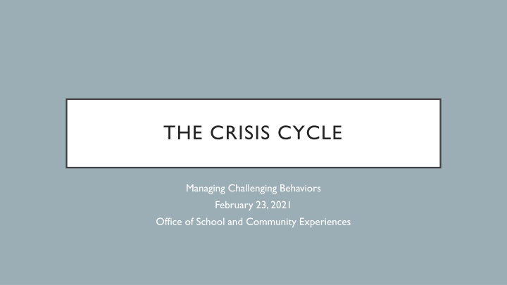 Strategies for Managing Challenging Behaviors in Educational Settings