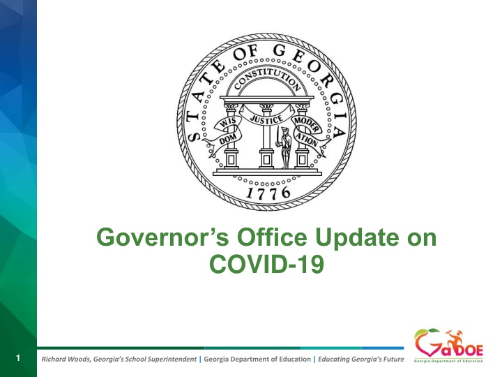 Governor's Office Update on COVID-19 Measures in Georgia