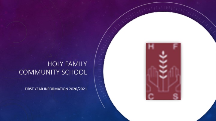 Holy Family Community School First Year Information 2020/2021