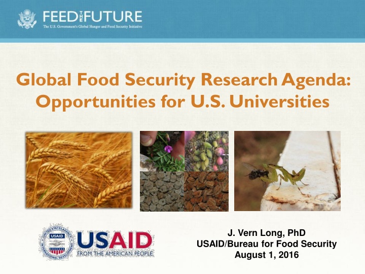 Opportunities for U.S. Universities in Global Food Security Research