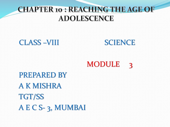 Hormones and Reproductive Changes in Adolescence