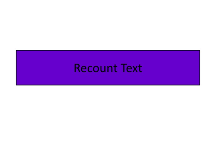 Recount Text Structures and Features