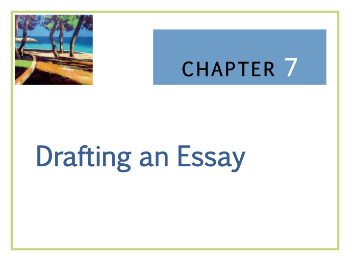 Effective Essay Drafting Strategies