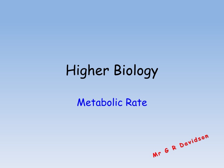 Metabolic Rate in Biology: Measurement and Importance