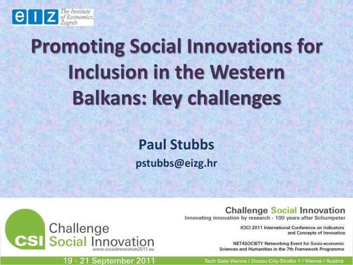Challenges and Solutions for Social Inclusion in the Western Balkans
