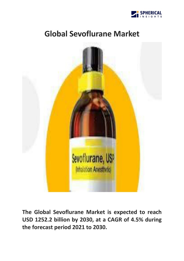 global sevoflurane market n.w