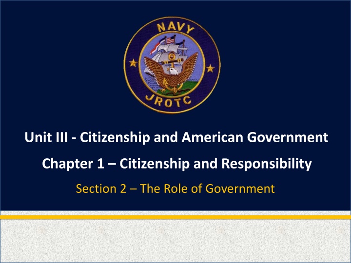 Role of Government in American Citizenship