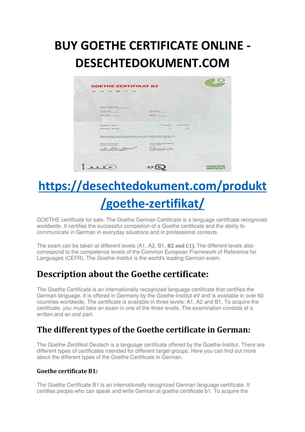 buy goethe certificate online desechtedokument com n.
