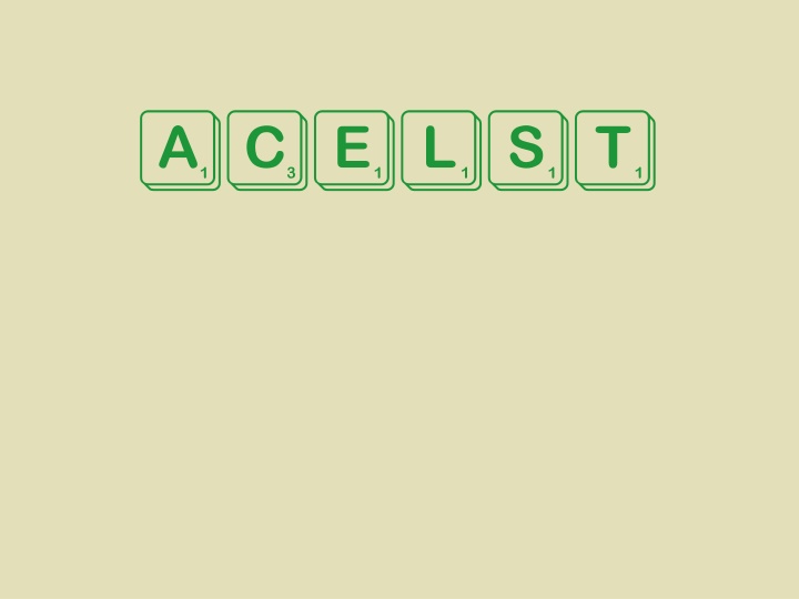 Alphagram Word Challenge with Scrabble Tiles and Mnemonic Phrases
