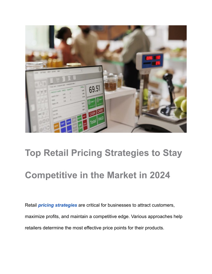 top retail pricing strategies to stay n.w
