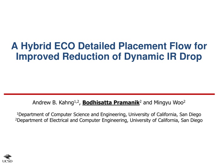 Hybrid ECO Detailed Placement Flow for Improved Reduction of Dynamic IR Drop