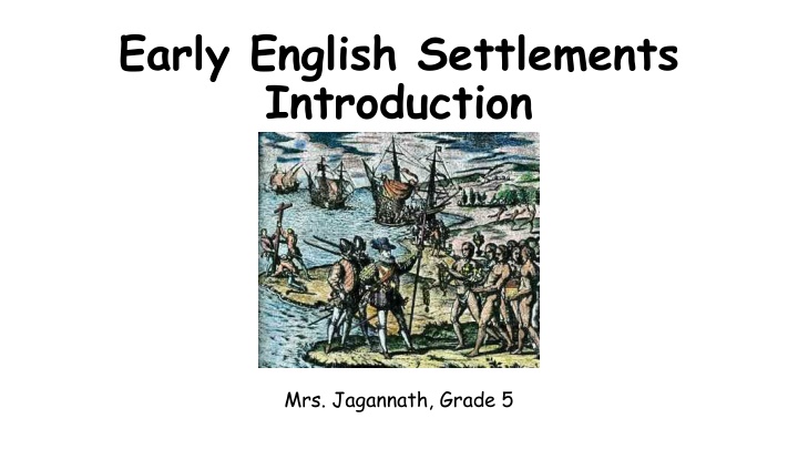 Early English Settlements in North America: A Historical Overview