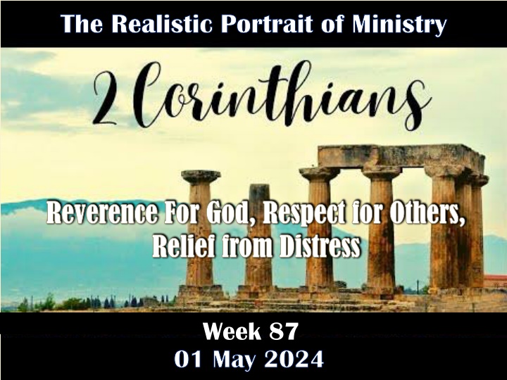 The Realistic Portrait of Ministry in 2 Corinthians
