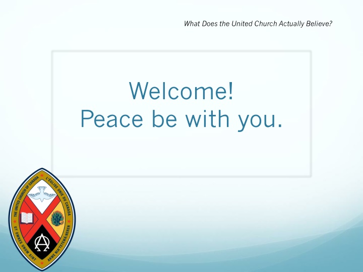 The Beliefs of the United Church