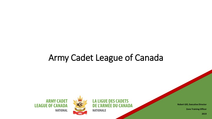 Overview of the Army Cadet League of Canada