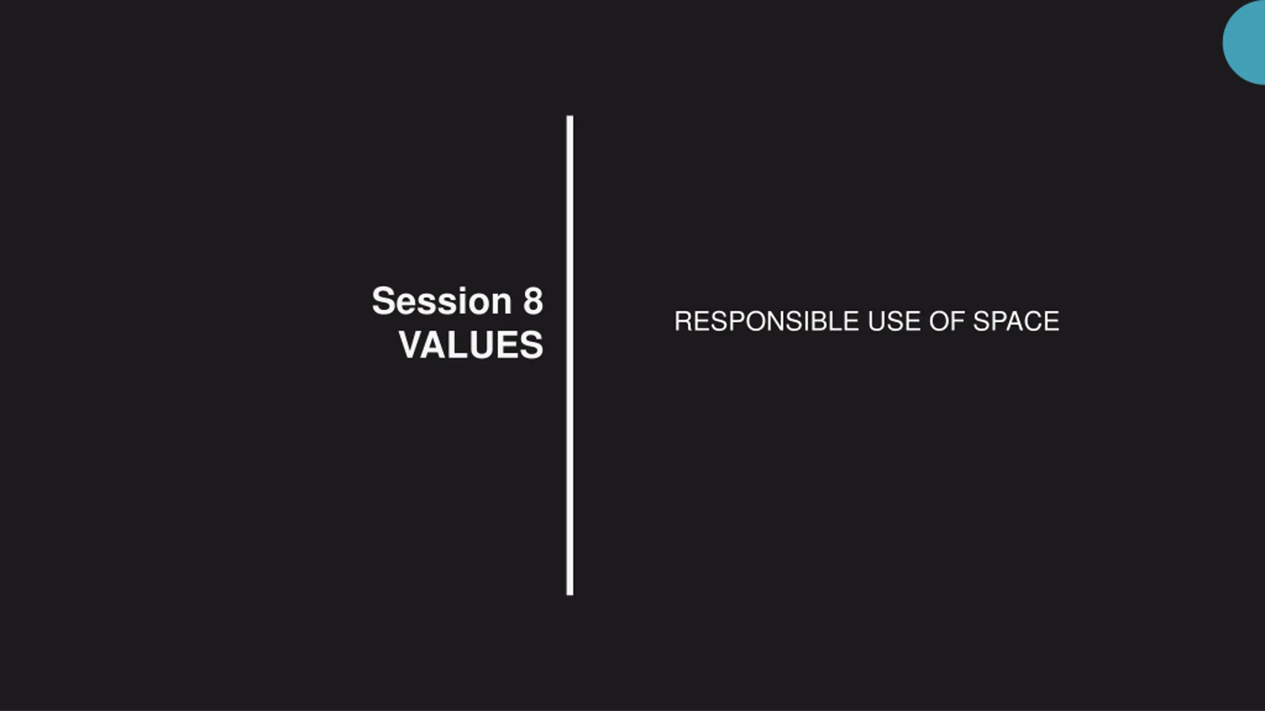 Responsible Use of Space