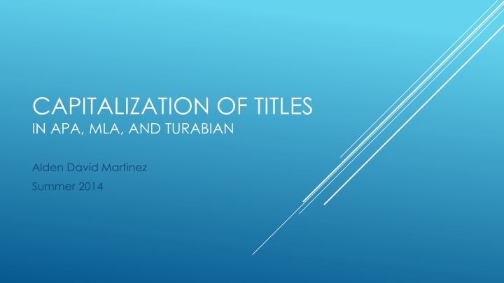 Capitalization Rules in APA Style for Titles of Works