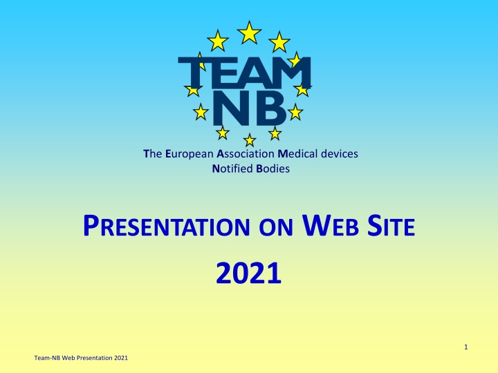 European Association of Medical Devices Notified Bodies Web Presentation 2021