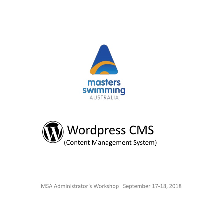 Wordpress CMS Administrator Workshop - First Steps in Website Creation