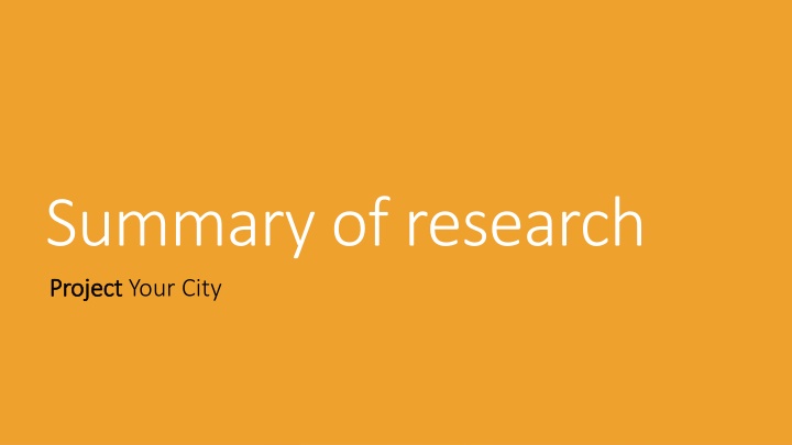 Youth Preferences and Engagement in Urban Planning: Insights from Your City Project