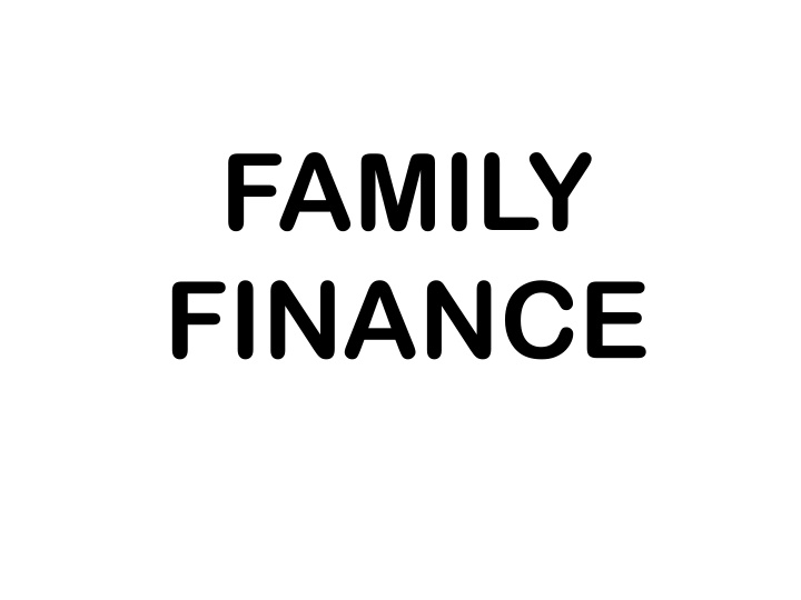 Managing Family Finances for a Debt-Free and Quality Life