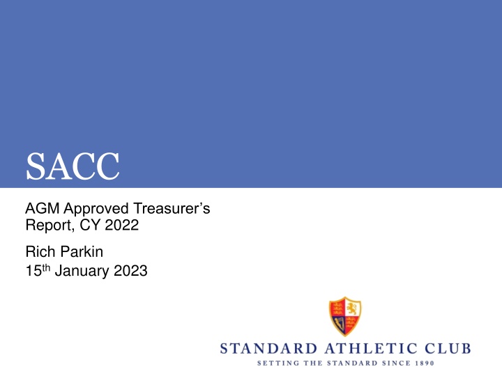 Financial Sustainability and Investments in Cricket at SACC