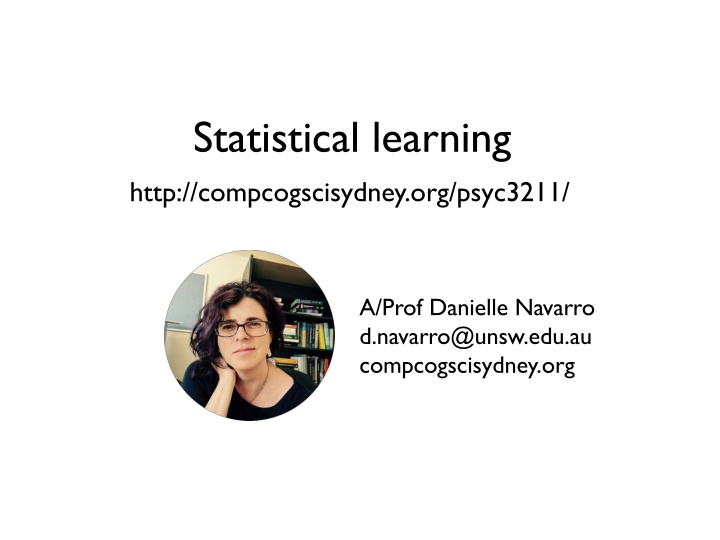Statistical Learning and Bayesian Reasoning in Cognitive Science