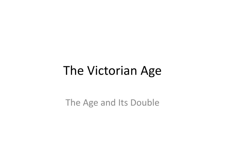 The Victorian Age: A Era of Contrasts and Contradictions