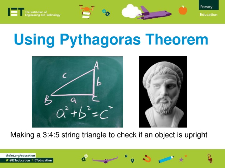 Pythagoras Theorem: Making a 3:4:5 String Triangle
