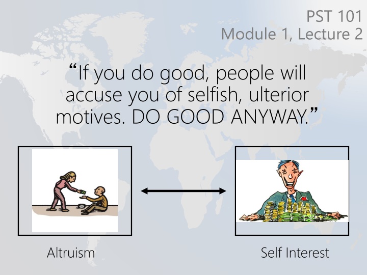 Module 1 Lecture 2 - Doing Good Anyway: Mother Teresa's Altruism
