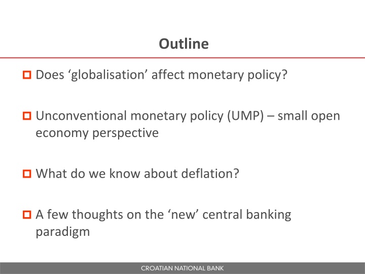 Globalisation's Impact on Monetary Policy and Central Banking Paradigm