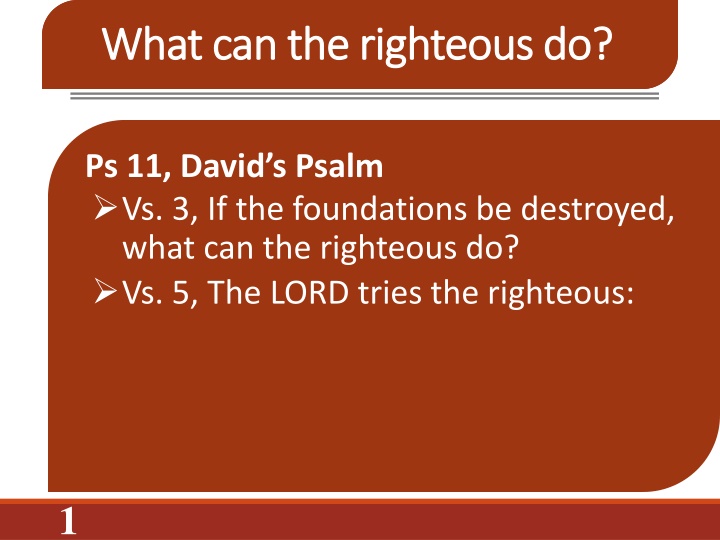 Insights on Enduring Trials and Pure Religion from Psalms and James