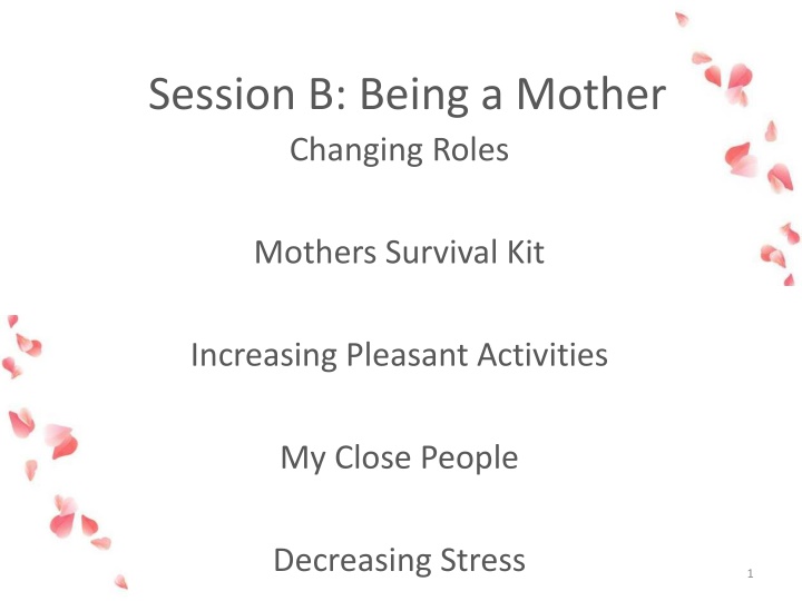 Empowering Mothers: Managing Stress and Nurturing Self