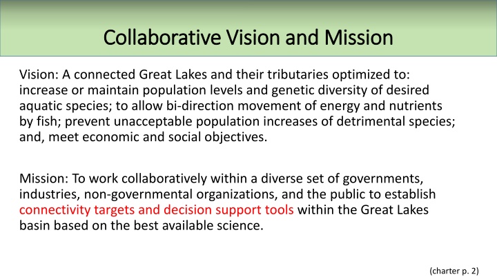 Collaborative Vision and Action for Great Lakes Conservation