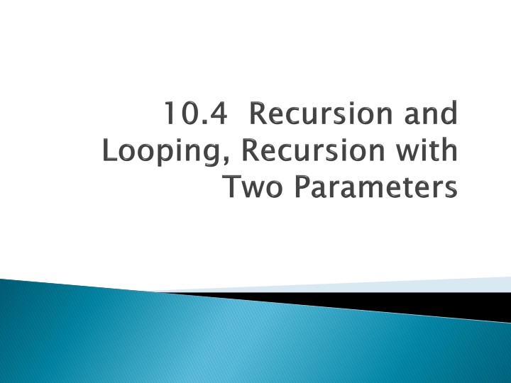 Recursive Functions in Programming