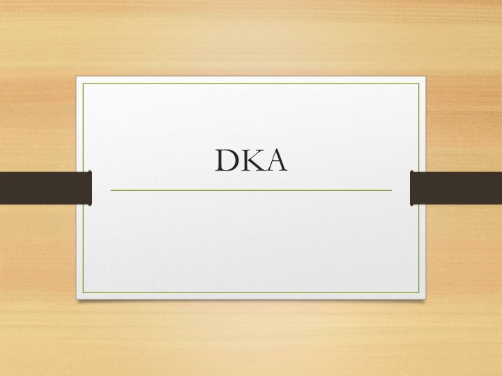 Acute Diabetic Ketoacidosis in a 19-Year-Old Male