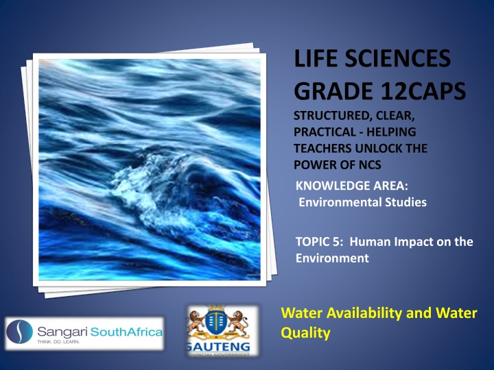Water Availability and Quality in South Africa