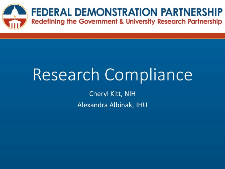 Compliance and Research Oversight Overview