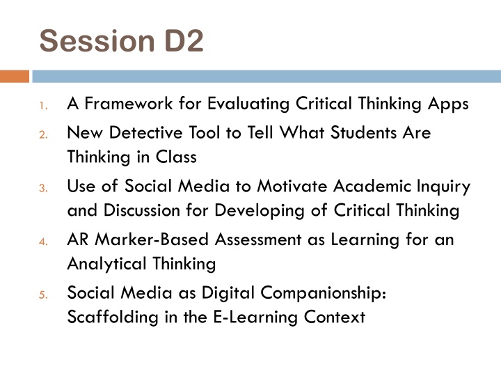 Framework for Evaluating Critical Thinking Apps: Enhancing Analytical Skills