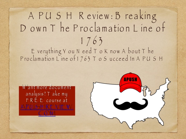 The Proclamation Line of 1763 and Its Impact