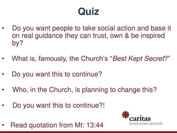 Catholic Social Teaching Values through Interactive Cards
