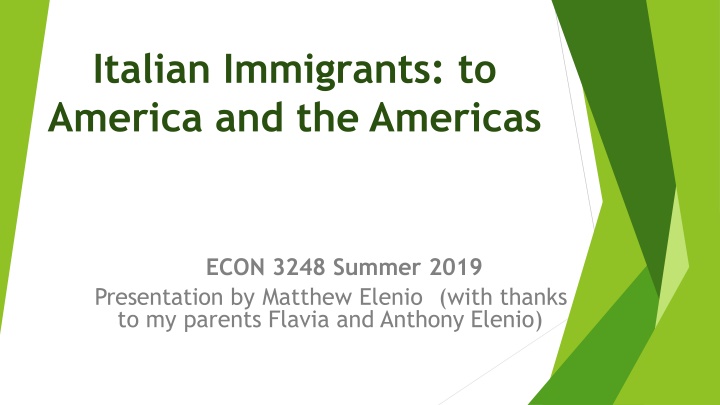 Italian Immigration to America: A Historic Journey