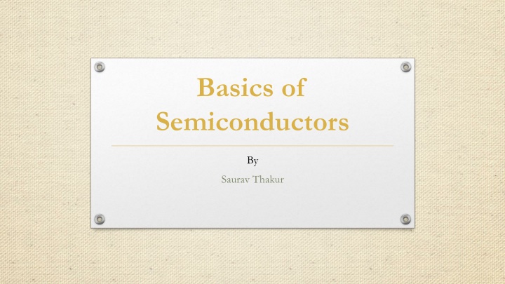 Insights into Semiconductor Behavior and Mobility Influence