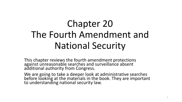 Fourth Amendment Protections: Balancing National Security and Privacy