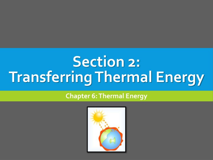 Thermal Energy Transfer Methods