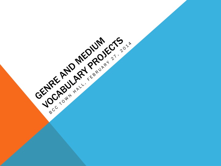 Genre and Form in Works