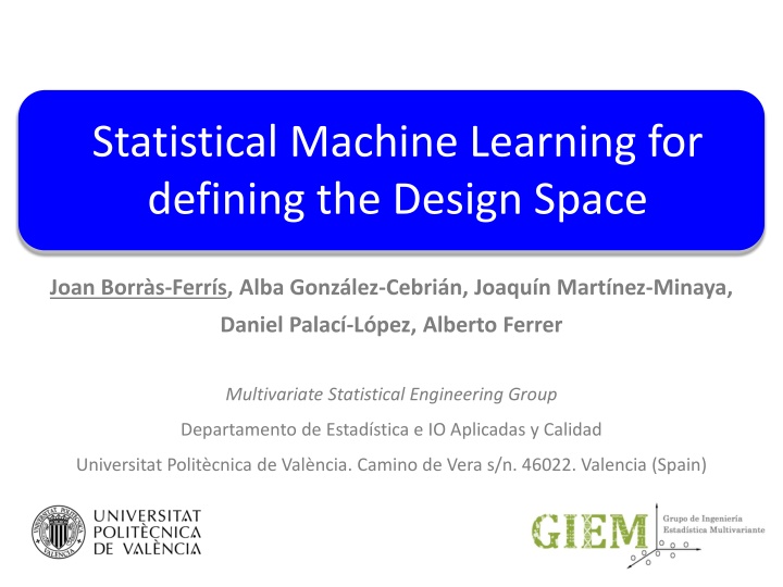 Statistical Machine Learning for Defining the Design Space in Quality Engineering